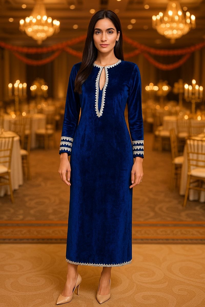 velvet designer outfit